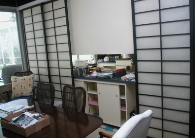 Original view from dining room towards kitchen, as designed in 1964